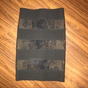 Pleasure Doing Business Lace Pencil Skirt